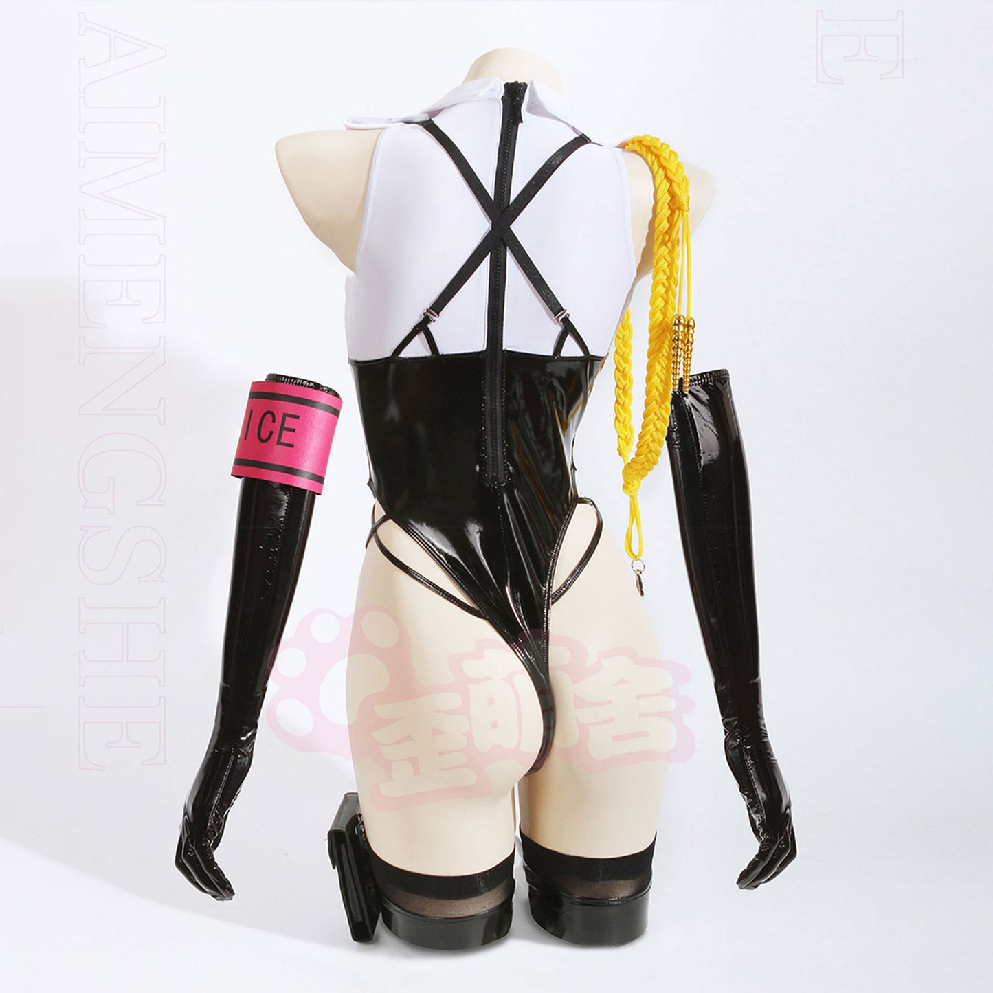 SEX POLICE 宇都宮沙希エナメルハイレグポリスレオタードコスプレ 勃起対策部【歪萌舍】