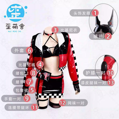NIKKE ラピ レッドフードエナメルRQ風コスプレ レースクイーン衣装【歪萌舍】