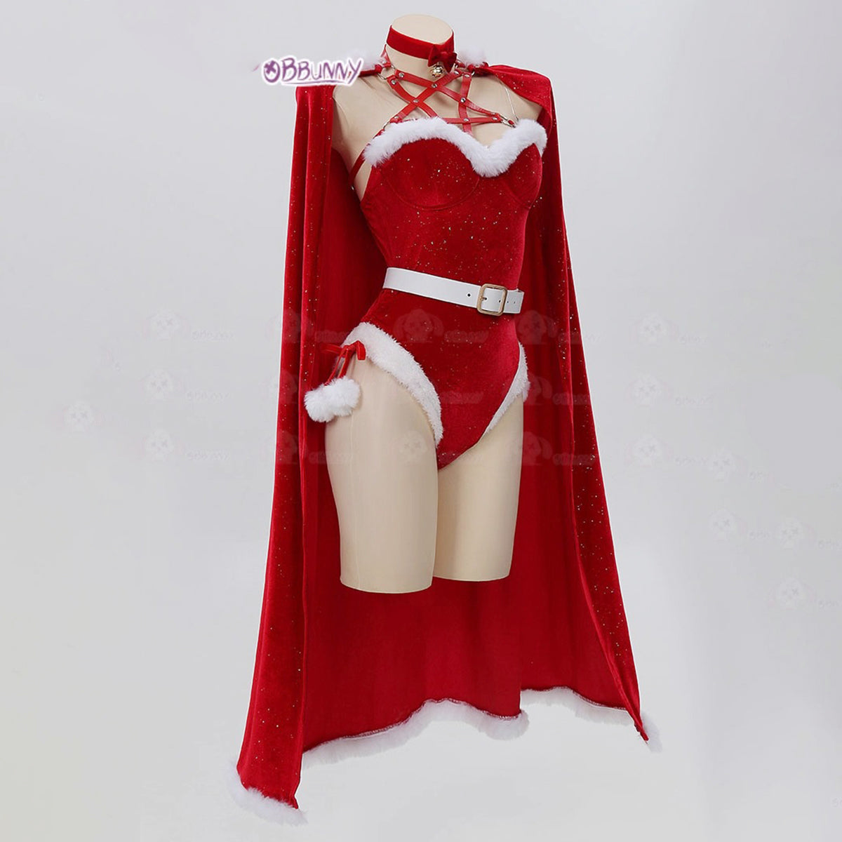 聖なる夜に魔法をかける上品なサンタガールコスプレセット クリスマス魔女コスチューム【Bbunny】