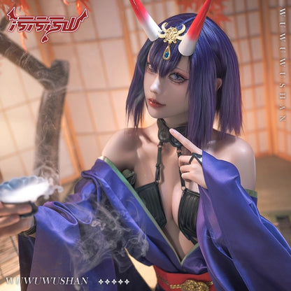 魅惑ボディラインが映えるFGO酒呑童子コスプレ セクシー着物コスプレ【汚汚汚山】