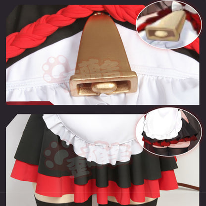 アズールレーン 樫野 セクシー牛のつまずきトラブルメイドコスプレ8点セット 碧藍航線【歪萌舍】NO.129