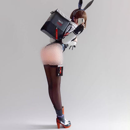 デリバリーバニーガールコスプレ エナメルハイレグレオタードバニー【歪萌舍】