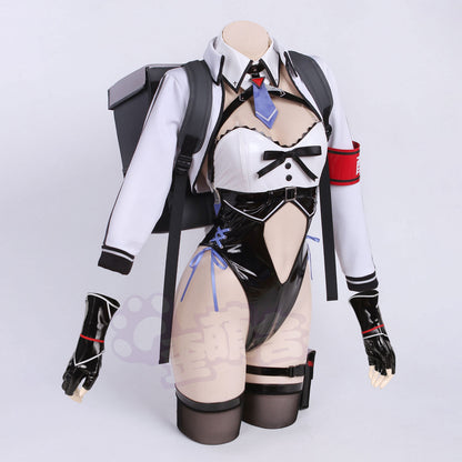 デリバリーバニーガールコスプレ エナメルハイレグレオタードバニー【歪萌舍】