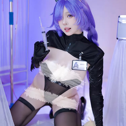 アズールレーン モガドールダークナースハイレグレオタードコスプレ マスク付き【得体社】