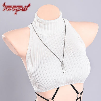 ブルーアーカイブ 調月リオニットトップスとボンデージ風レオタードーランジェリー【汚汚汚山】