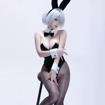 洗練されたクラシックなハイレグバニーガールコスプレ豪華セット【得体社】