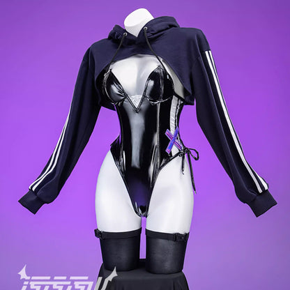 テディベアハンター スポーティなセクシーパーカーレオタードコスプレ【汚汚汚山】