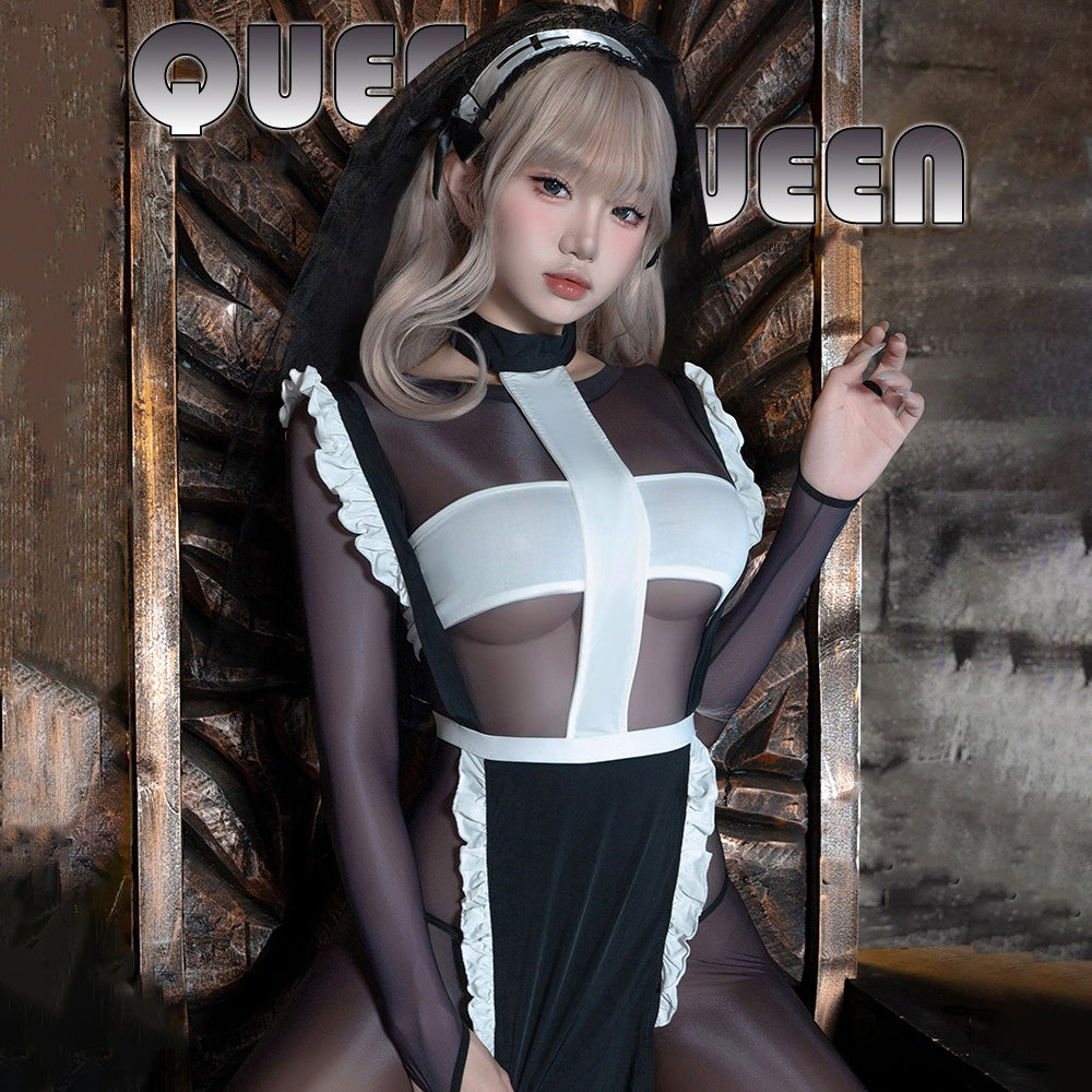 透け感シースルー全身タイツのセクシーシスターコスプレ【FEE ET MOI】