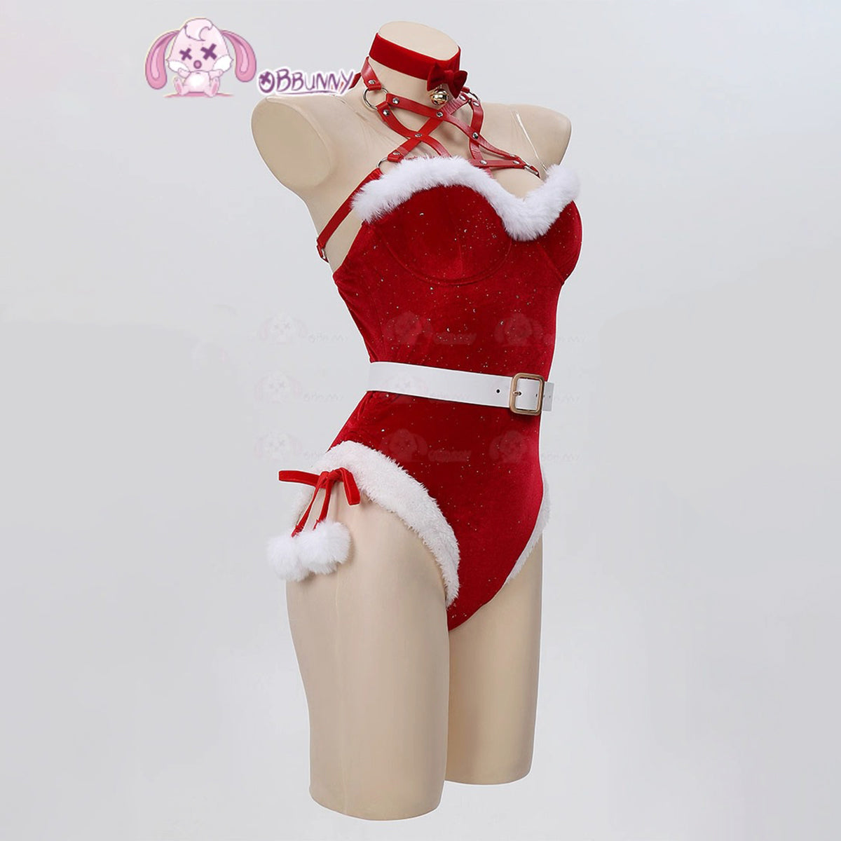 聖なる夜に魔法をかける上品なサンタガールコスプレセット クリスマス魔女コスチューム【Bbunny】