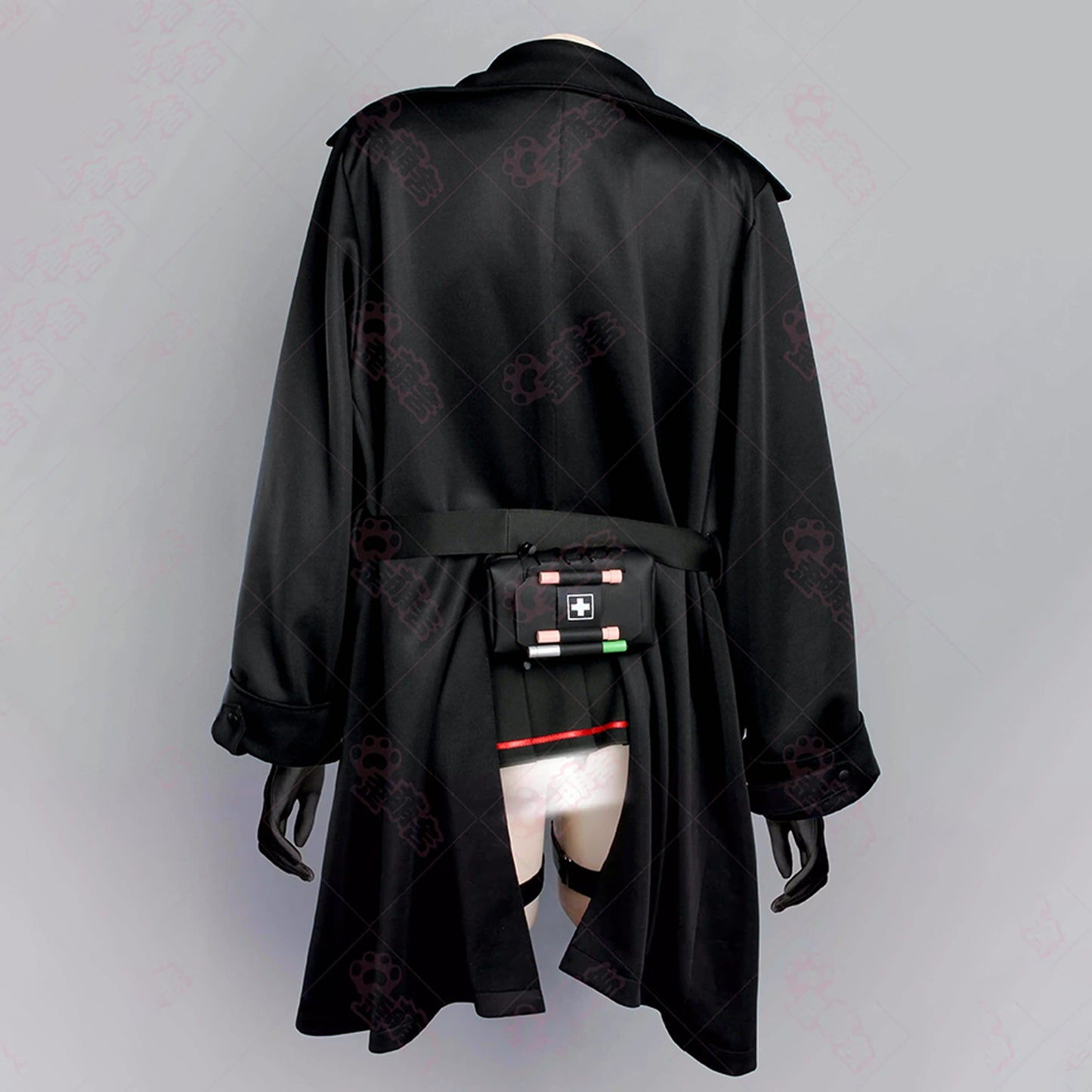 NIKKE エマ コスプレ 歪萌舎 戦闘服 フルセット タイトインナー 正面 重厚ジャケット 谷間強調 ニケ コスチューム