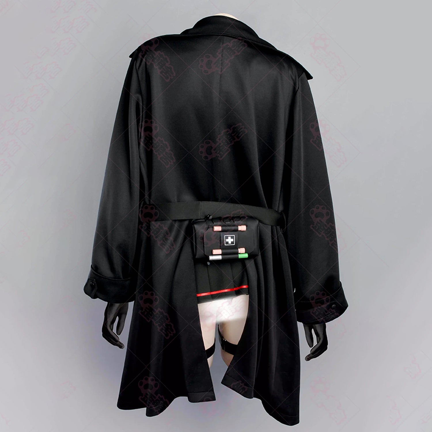 NIKKE エマ コスプレ 歪萌舎 戦闘服 フルセット タイトインナー 正面 重厚ジャケット 谷間強調 ニケ コスチューム