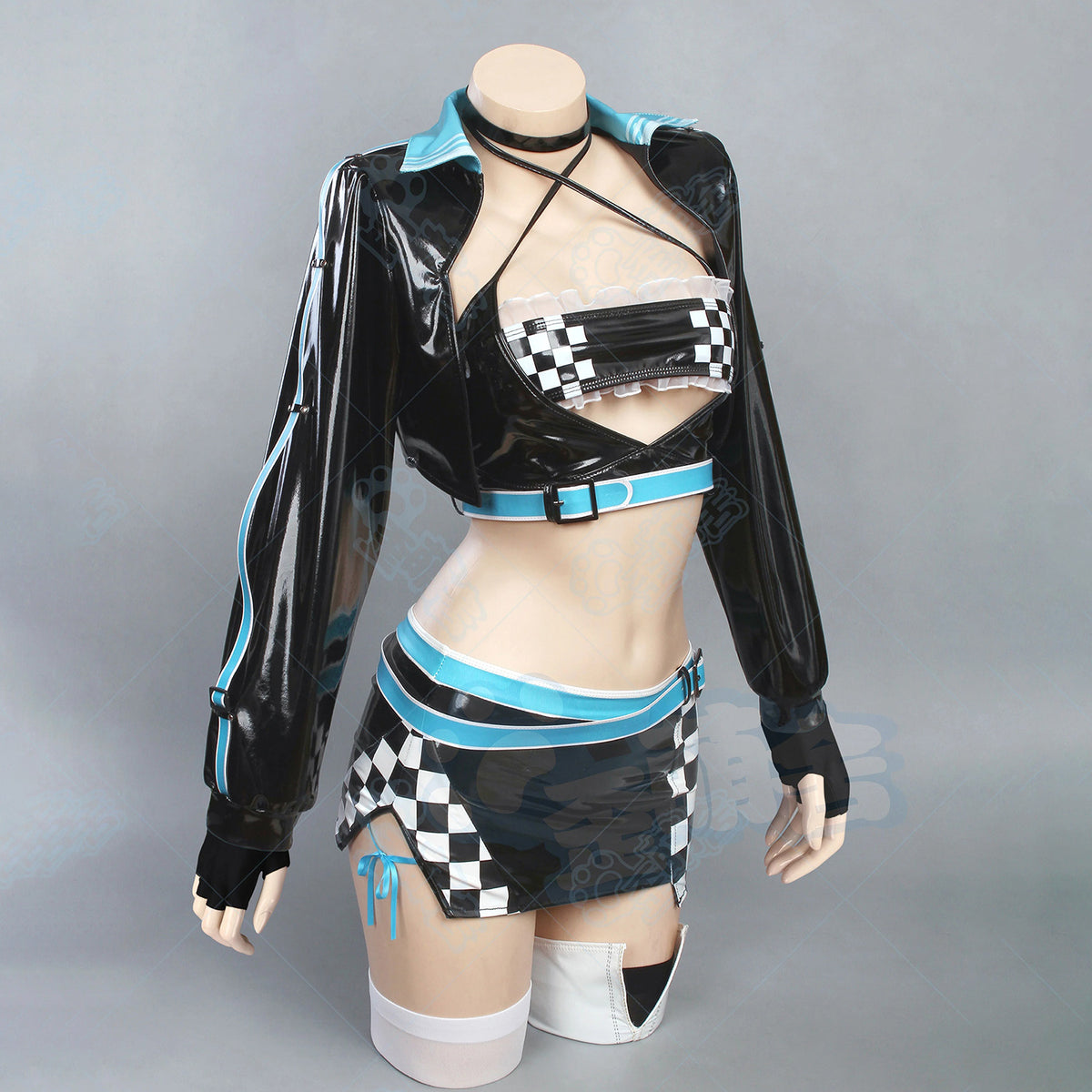 【予約早割】ブルアカ キサキ超ミニスカレースクイーンコスプレ豪華セット【歪萌舍】