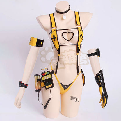 NIKKE ニケエレグ水着風セクシーエナメルレオタードコスプレ【歪萌舍】