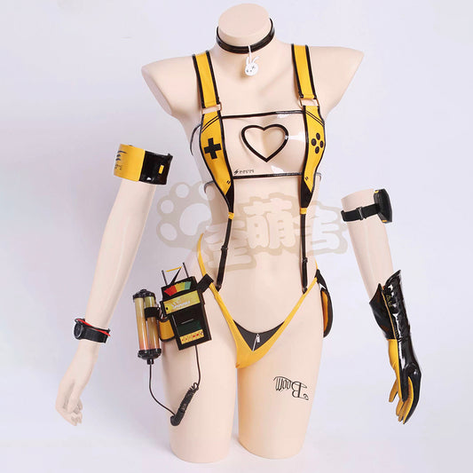 NIKKE ニケエレグ水着風セクシーエナメルレオタードコスプレ【歪萌舍】