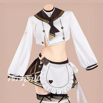 NIKKE ブレッディコスプレ 可愛い制服風シェフコスプレ11点セット セクシーメイドコスプレ【汚汚汚山】