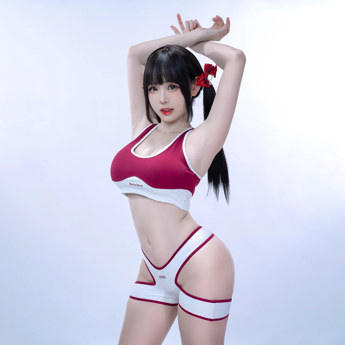 セクシーヘソ出しブルマコスプレ ソックス付き ワインレッド【得体社】