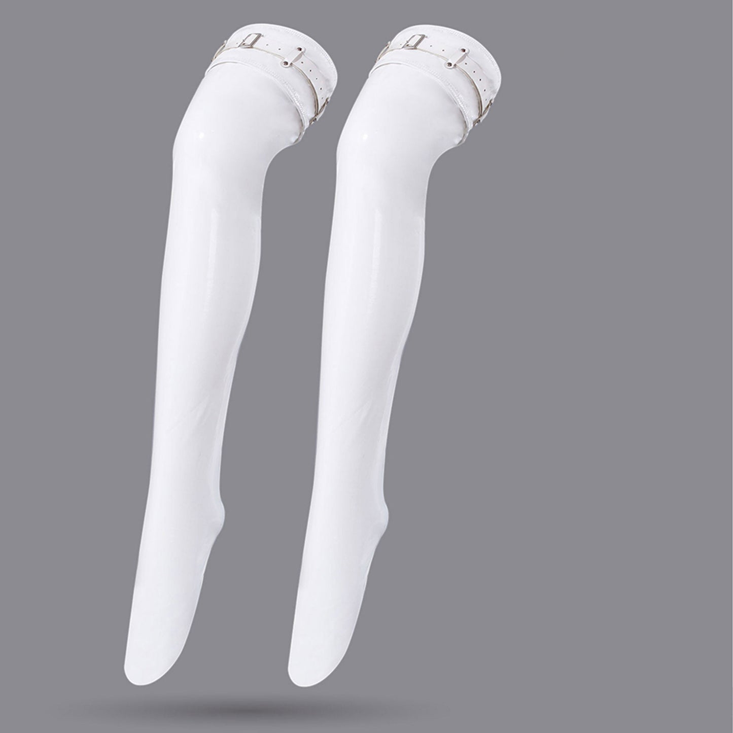 黒暗王朝 ホワイトエナメルセクシーナースコスプレ クリアコルセット付き【歪萌舍】