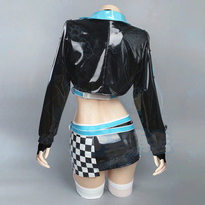 【予約早割】ブルアカ キサキ超ミニスカレースクイーンコスプレ豪華セット【歪萌舍】