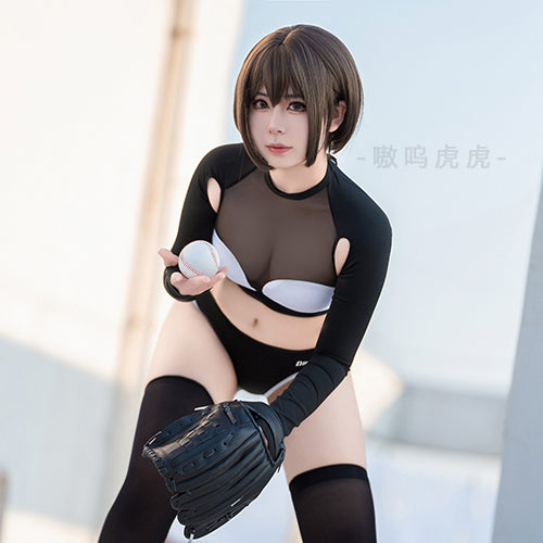 脇下が露になった長袖セクシースポーツウェア ブラック【得体社】