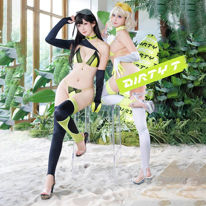セクシーなサイバー風レーシングガールビキニコスプレ【得体社】