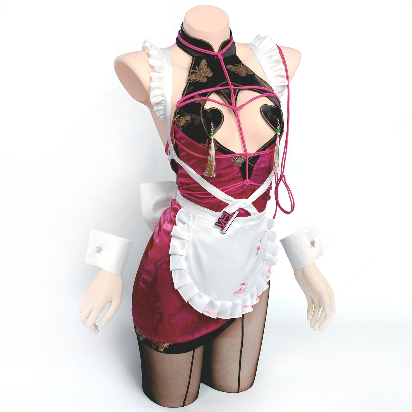 NIKKE ベルベット中華風メイド服コスプレ豪華14点セット【歪萌舍】