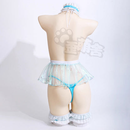 ブルーアーカイブ セクシー玉パン付き和風一之瀬アスナメイドコスプレ【歪萌舍】