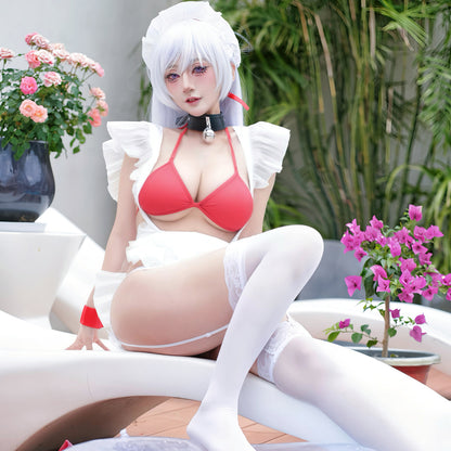 アズールレーン ベルファストセクシーなビキニメイドコスプレ【汚汚汚山】