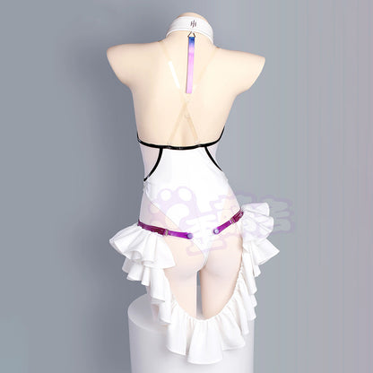 NIKKE リベリオ 光沢エナメルレオタード水母（クラゲ）セクシーコスプレ衣装セット【歪萌舍】