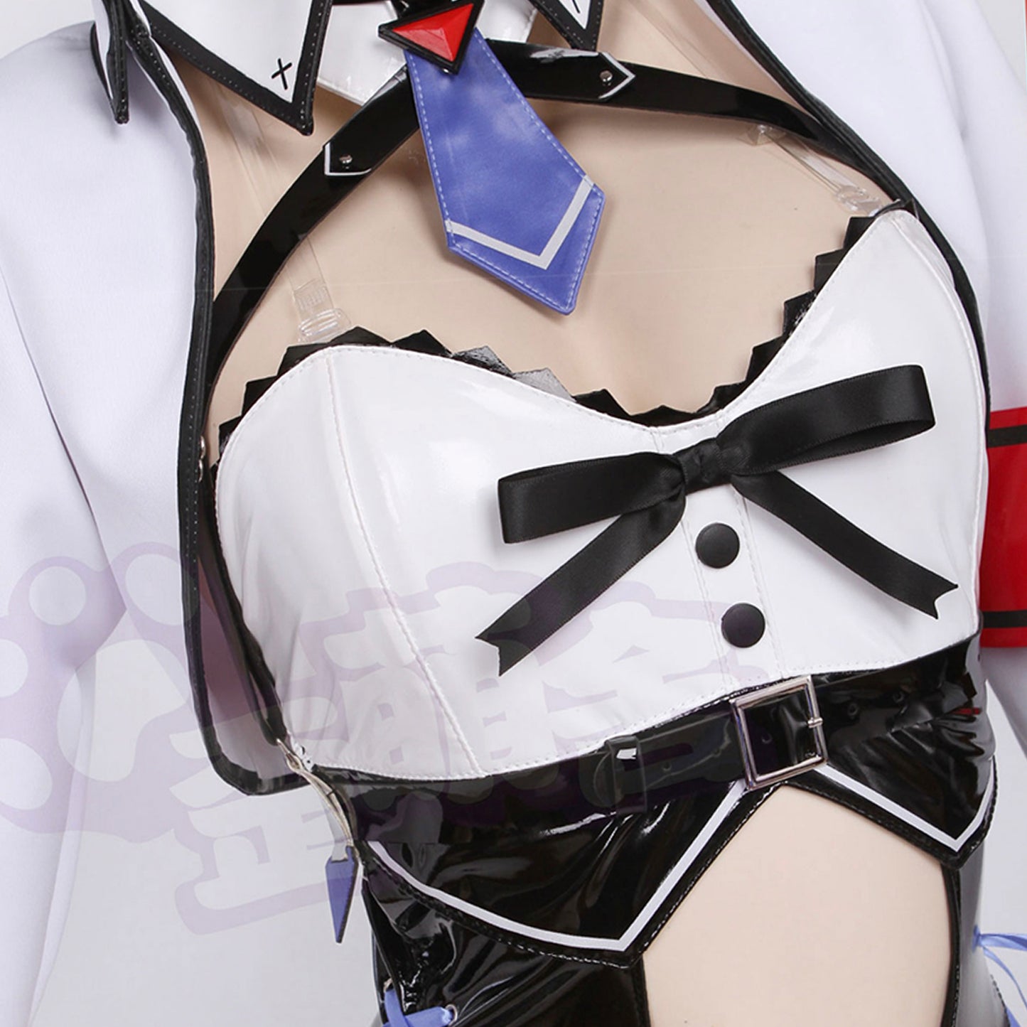 デリバリーバニーガールコスプレ エナメルハイレグレオタードバニー【歪萌舍】