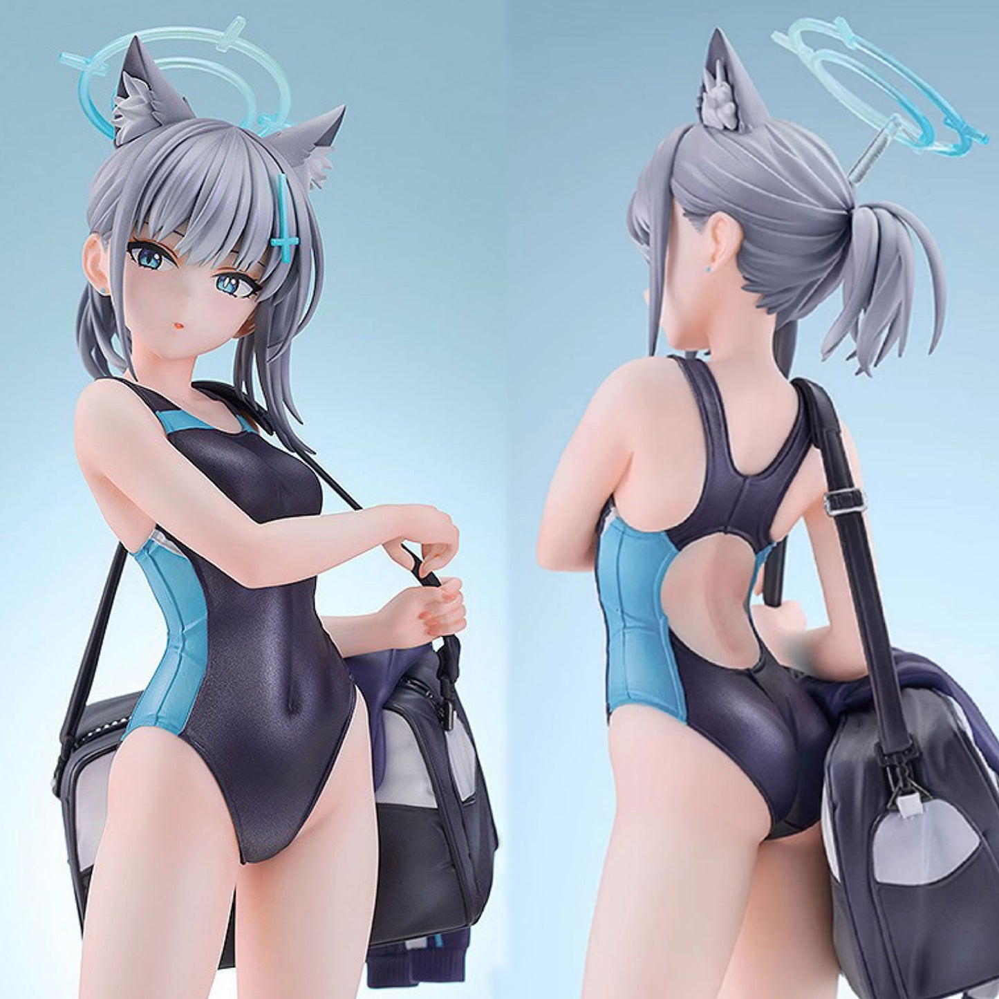 ブルーアーカイブ 砂狼シロコハイレグ競泳水着コスプレ【歪萌舍】