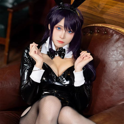 エロかわ喜多川海夢エナメルハイレグバニーガールコスプレ【里世界】