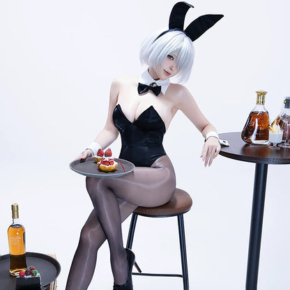 洗練されたクラシックなハイレグバニーガールコスプレ豪華セット【得体社】