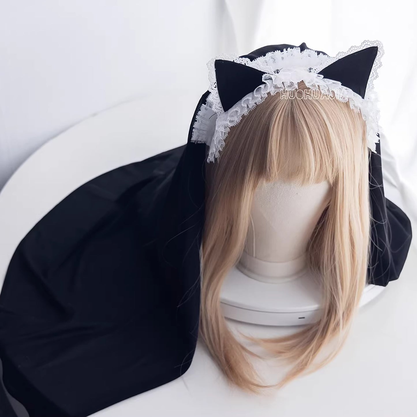 神父の黒猫 ロリータ風黒猫シスターコスプレ【火華家】