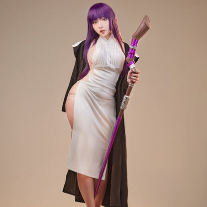 エッチで純欲なピュアホワイトワンピース フェルンコスプレ 葬送のフリーレン【エビスタジオ】