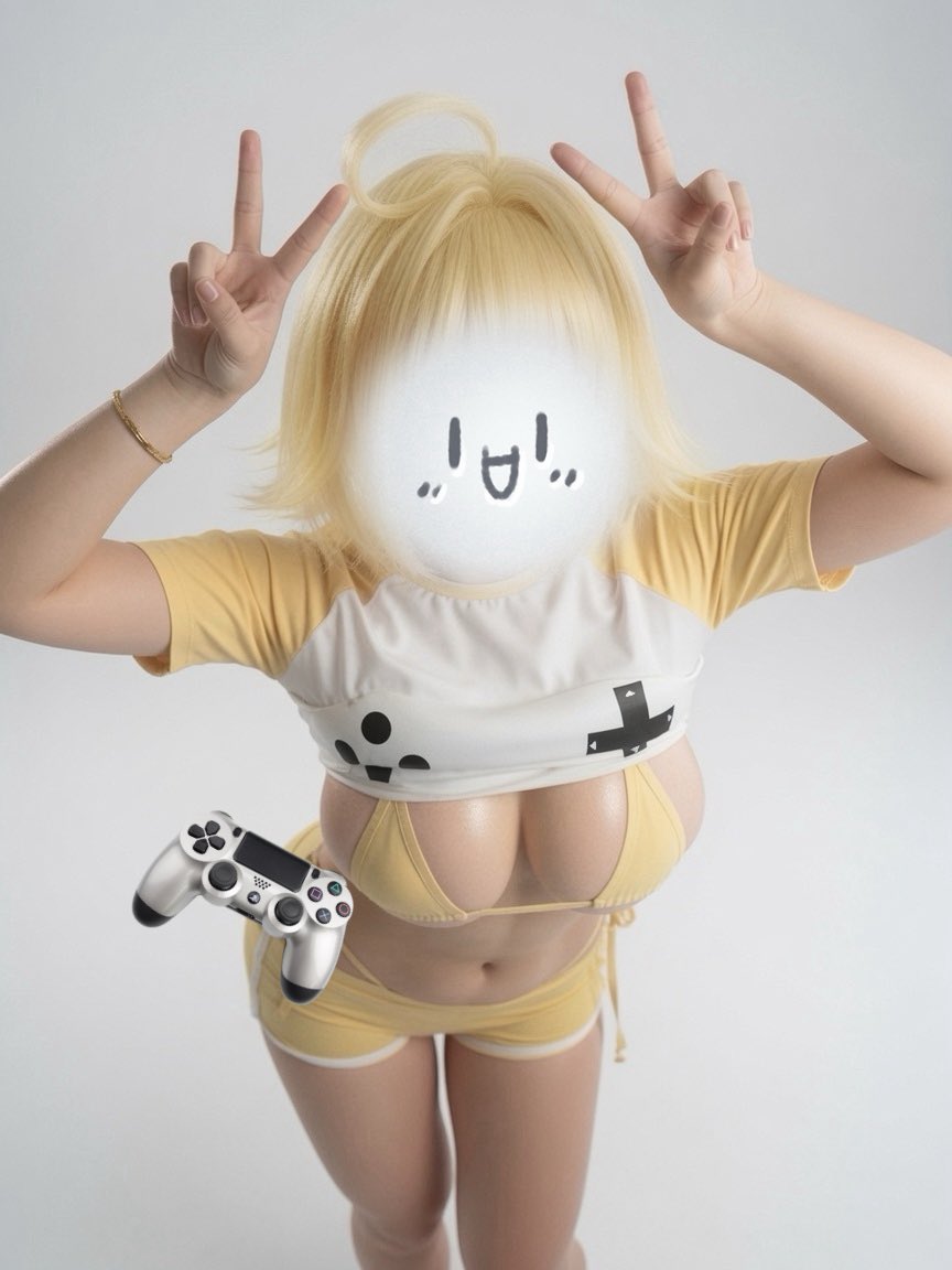 NIKKE エレグ風 セクシーな肉感を拾うゲーマー女子水着4点セット【火華家】