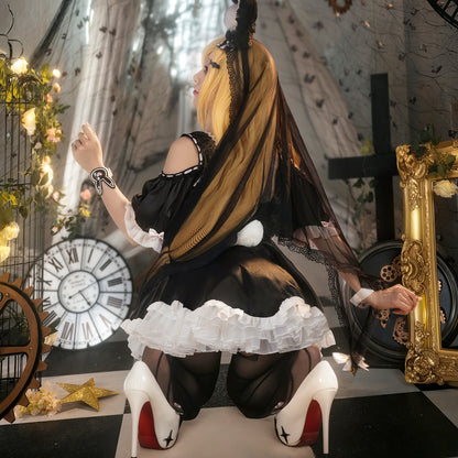 花嫁とバニーの禁断ミックスのエロかわコスチューム【FEE ET MOI】