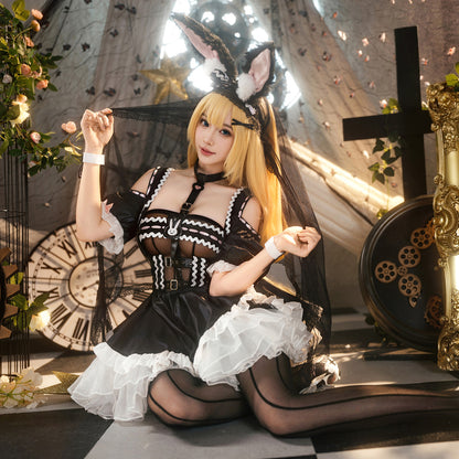 花嫁とバニーの禁断ミックスのエロかわコスチューム【FEE ET MOI】