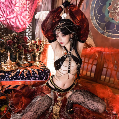 エキゾチック宮廷踊り子風コスプレ アラビアン風プリンセス 天女姫様【歪萌舍】