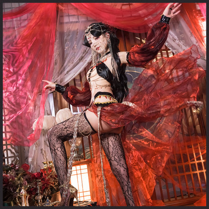 エキゾチック宮廷踊り子風コスプレ アラビアン風プリンセス 天女姫様【歪萌舍】