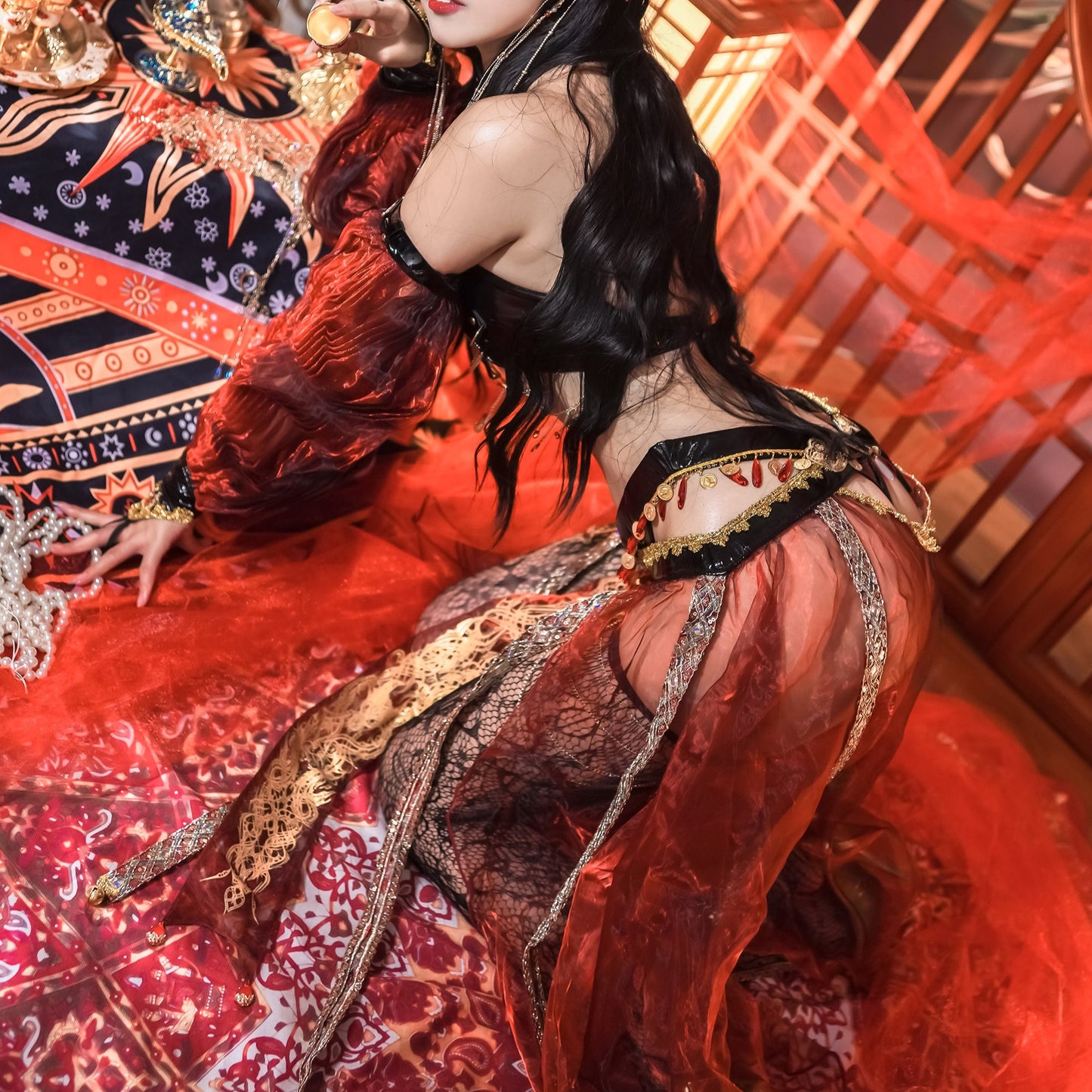 エキゾチック宮廷踊り子風コスプレ アラビアン風プリンセス 天女姫様【歪萌舍】