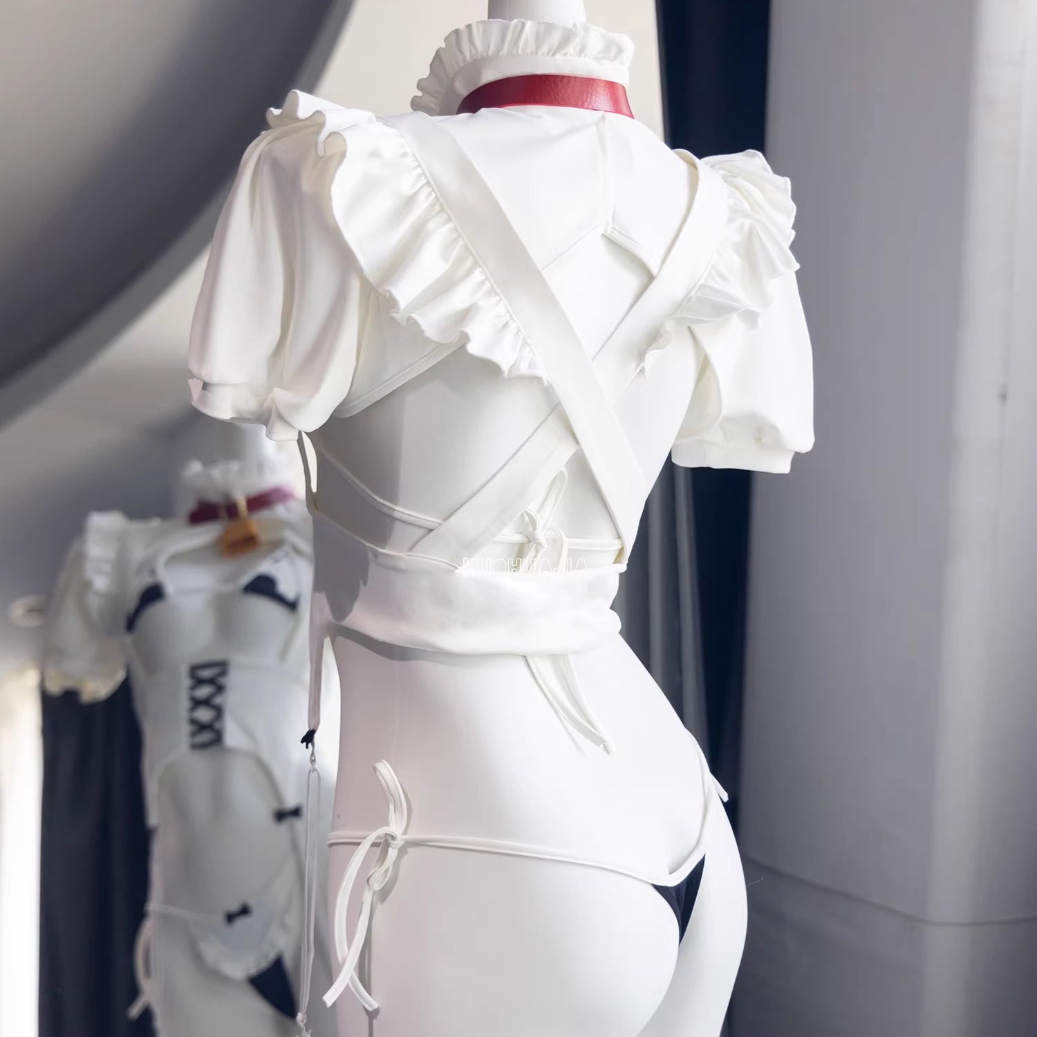 アズレン 牛柄ビキニ  セクシー メイド服 カウペンス コスプレ豪華セット 撮影会 アニマル 獣耳