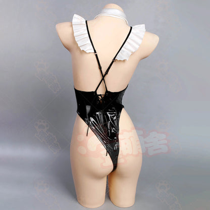 NIKKE ラピ Red Hood 超ハイレグ深Vネックレオタードメイドコスプレ【歪萌舍】