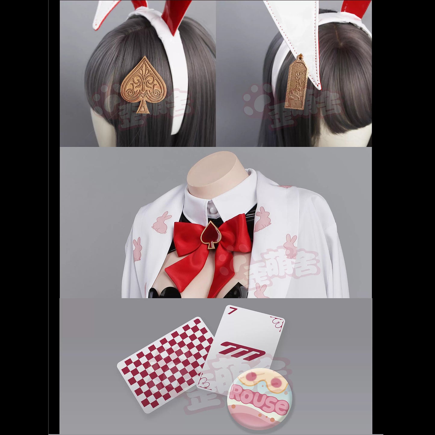 【予約】勝利の女神：NIKKE ルージュバニーガール セクシー全開逆バニーコスプレ【歪萌舍】