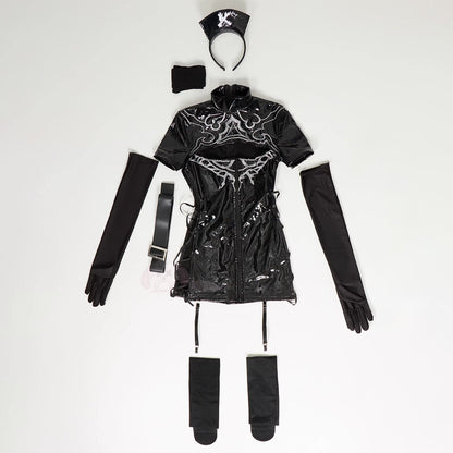 【予約】ニーア オートマタ 2B風光沢エナメルダークナースコスプレ【Bbunny】