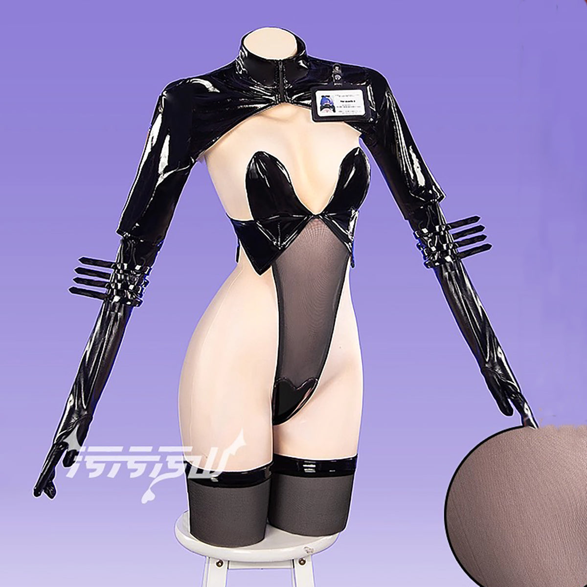 アズールレーン モガドールナースコスプレ セクシーエナメルナース風超ハイレグレオタードコスプレ6点セット【汚汚汚山】