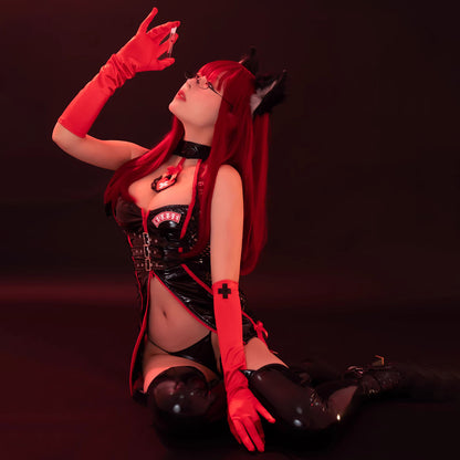 かっこいいハーネス風エナメルダークナースコスプレ【Paloli】