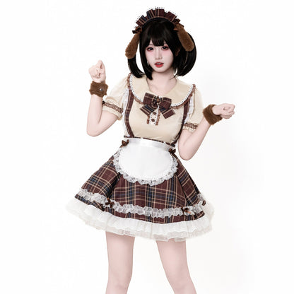 甘いチョコカラーに恋をするわんこ系かわいいメイドコスプレ【BOLOLI】