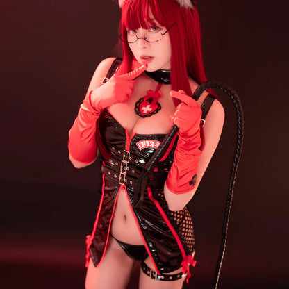 かっこいいハーネス風エナメルダークナースコスプレ【Paloli】
