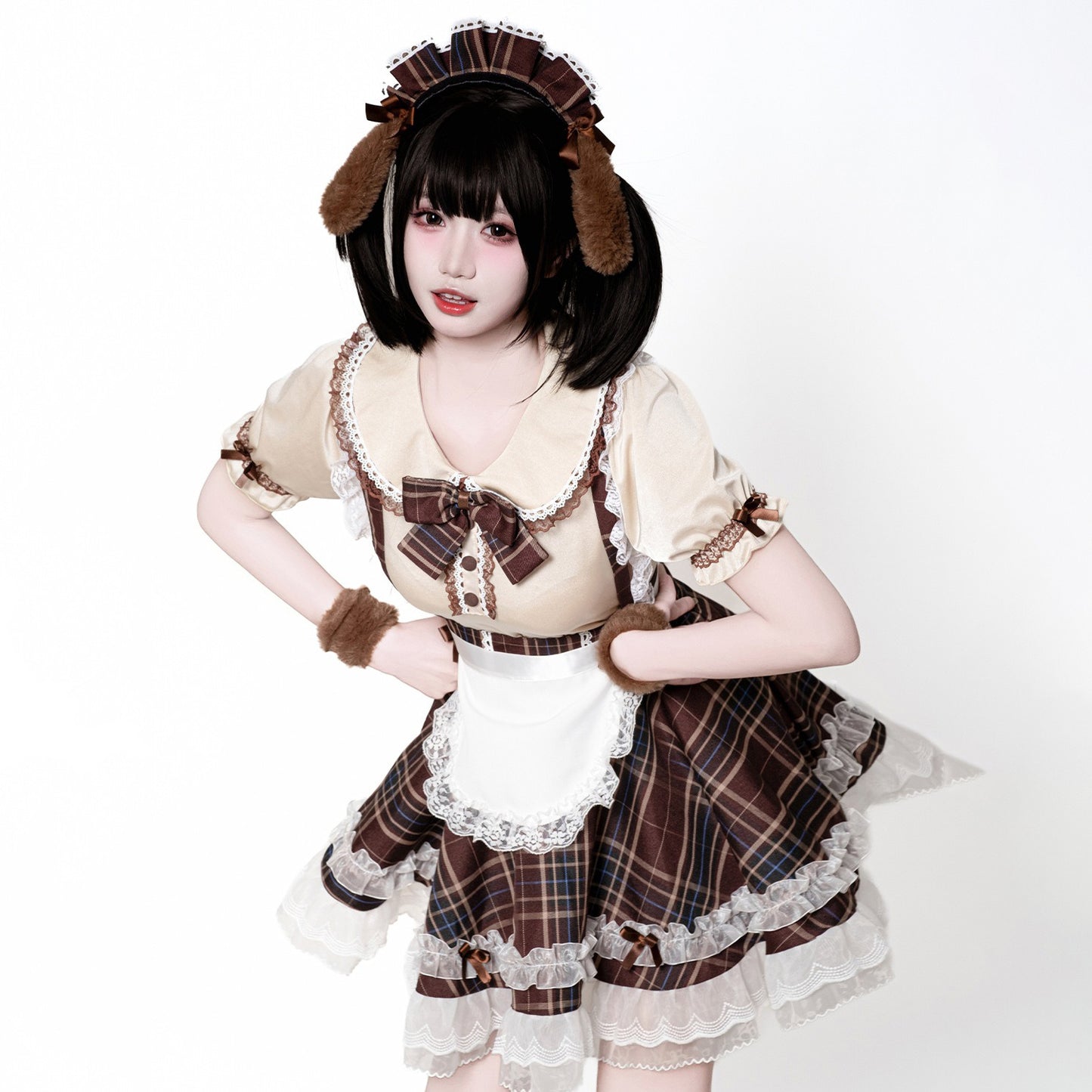 甘いチョコカラーに恋をするわんこ系かわいいメイドコスプレ【BOLOLI】