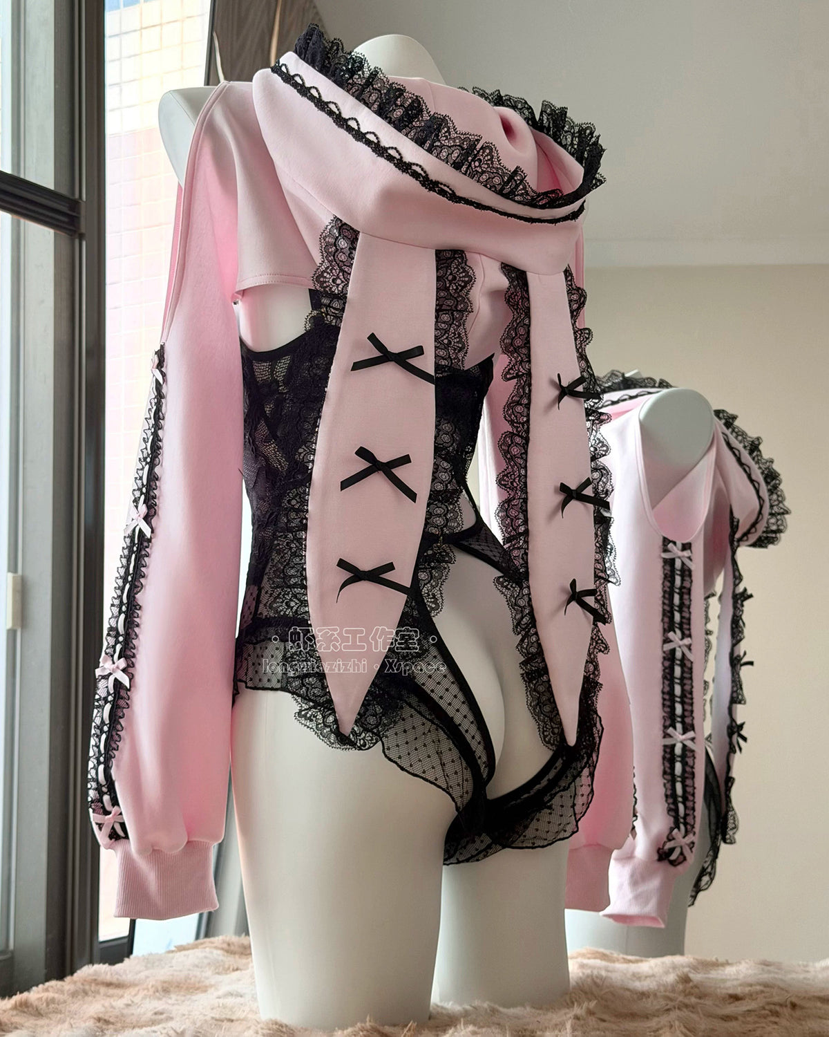 甘くて小悪魔なうさ耳ボレロ付きのサスペンダースカート豪華5点セット【エビスタジオ】